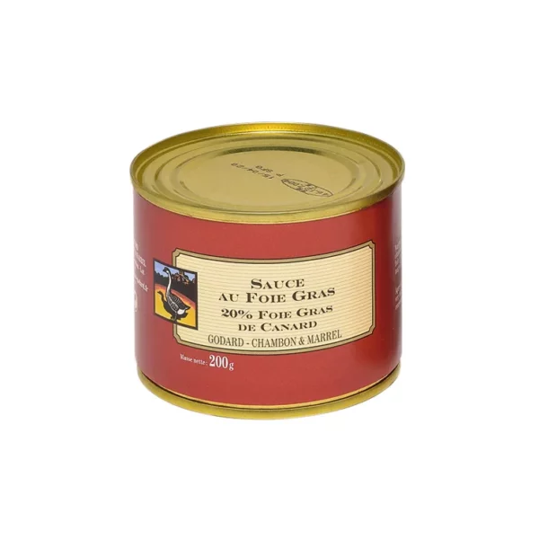 Photo d'une sauce foie gras, présentée sur un fond blanc. Parfait en accompagnement d'un apéritif ou pour les fêtes de noël.