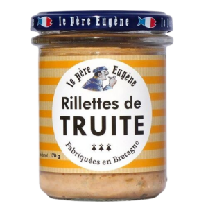 Photo d'une rillette, présentée sur un fond blanc. Parfait en accompagnement d'un apéritif.